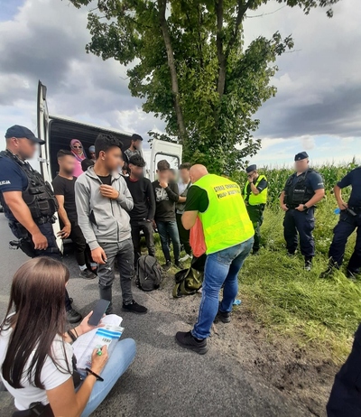 Zatrzymanie 18 obywteli Syrii 