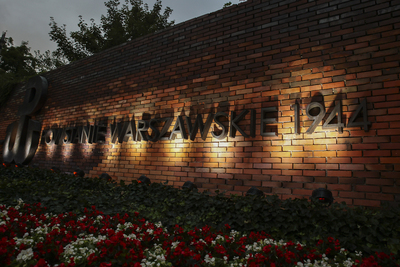 Uroczystości przy pomniku Powstania Warszawskiego 