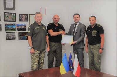 Konsul Generalny Ukrainy z wizytą w Nadbużańskim Oddziale SG 