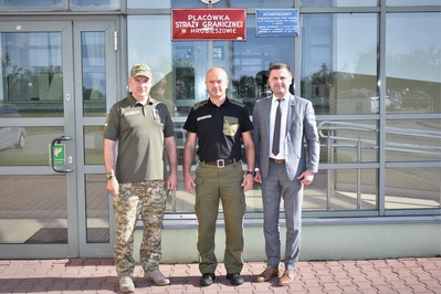 Konsul Generalny Ukrainy z wizytą w Nadbużańskim Oddziale SG 