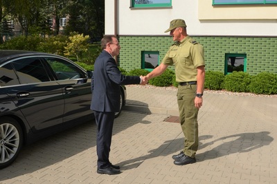 Szef MSWiA uczestniczył w odprawie służbowej w Nadbużańskim Oddziale SG 