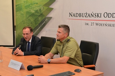 Szef MSWiA uczestniczył w odprawie służbowej w Nadbużańskim Oddziale SG 