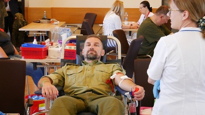 Funkcjonariusze z Nadodrzańskiego Oddziału SG oddawali krew 