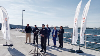 Briefing prasowy w związku z przekazaniem Straży Granicznej tymczasowych pomieszczeń do pełnienia służby związanej z ochroną Terminala LNG 