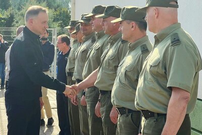 Prezydent RP i Minister SWiA w Placówce SG we Włodawie 