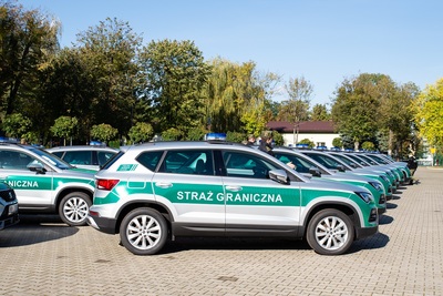 Uroczystość przekazania nowych Seatów Ateca dla Straży Granicznej 