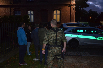 Zatrzymania nielegalnych migrantów 