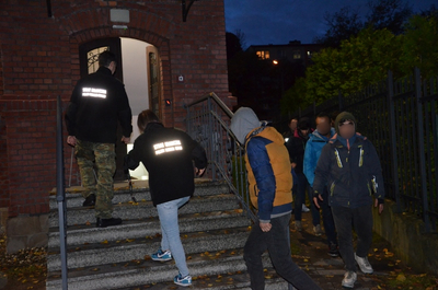 Zatrzymania nielegalnych migrantów 