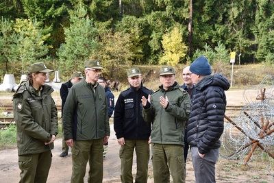 Wizyta delegacji fińskiej Straży Granicznej w POSG 