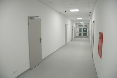Korytarz w części administracyjnej 