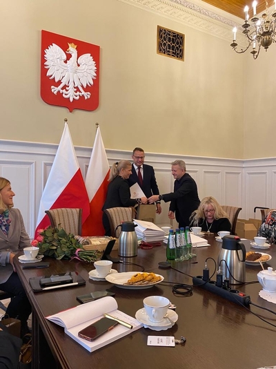 Podziękowania dla mjr SG Katarzyny Galla-Podsiadło 