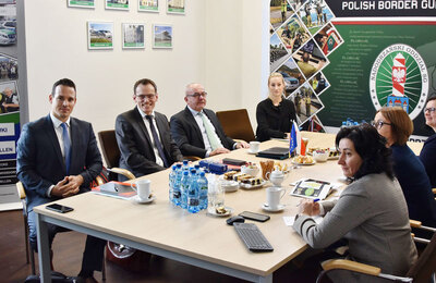 Wizyta Wiceprezydentów Policji Federalnej Niemiec w Nadodrzańskim Oddziale SG