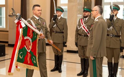 Uroczystość przejęcia obowiązków przez nowego Komendanta Głównego SG 