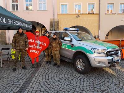 Funkcjonariusze SG w czasie 32. finału WOŚP 