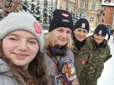 Funkcjonariusze SG w czasie 32. finału WOŚP 