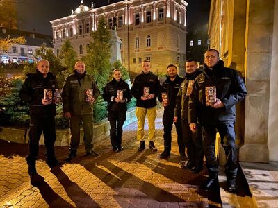 Funkcjonariusze SG w czasie 32. finału WOŚP 