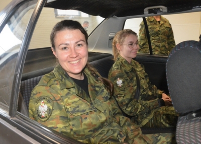 Funkcjonariuszki Straży Granicznej w trakcie szkolenia 