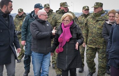 Delegacja z wizytą na podkarpackich przejściach granicznych 