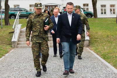 Minister Spraw Wewnętrznych i Administracji w Podlaskim Oddziale Straży Granicznej 