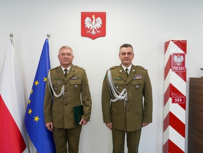 Komendant Główny SG z Dyrektorem Zarządu Granicznego KGSG 