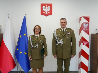 Komendant Główny SG z Komendant Nadodrzańskiego Oddziału SG 
