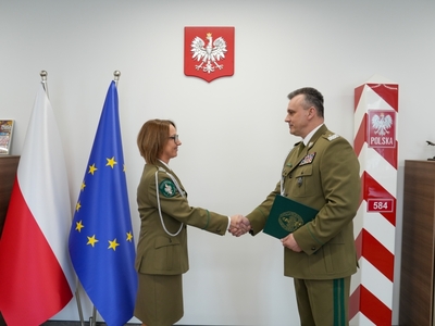 Komendant Główny SG z Komendant Nadodrzańskiego Oddziału SG 