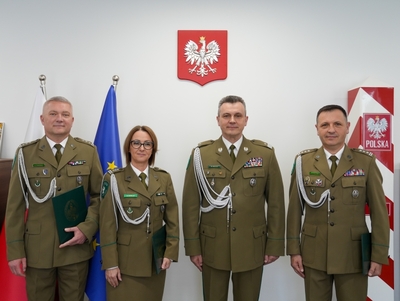 Komendant Główny SG z mianowanymi oficerami SG 