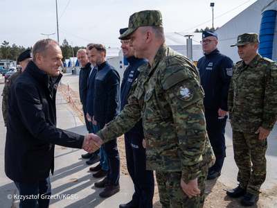 Wizyta Premiera RP na polsko-białoruskiej granicy 