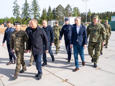 Wizyta Premiera RP na polsko-białoruskiej granicy 