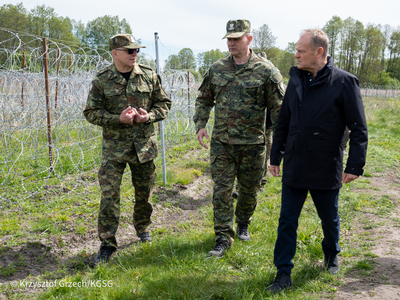 Wizyta Premiera RP na polsko-białoruskiej granicy 