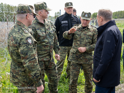 Wizyta Premiera RP na polsko-białoruskiej granicy 