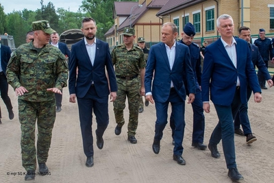 Odprawa służb na polsko-białoruskiej granicy 