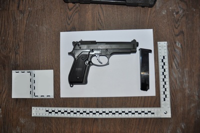 Zatrzymany pistolet gazowy Zatrzymany pistolet gazowy
