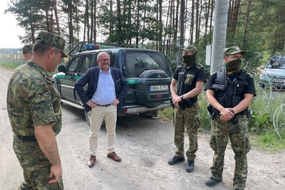 Wiceminister SWiA podczas wizyty w Podlaskim Oddziale Straży Granicznej Wiceminister SWiA podczas wizyty w Podlaskim Oddziale Straży Granicznej