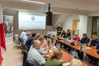 Uczestnicy wizyty Komisji Administracji i Spraw Wewnętrznych na Podkarpaciu Uczestnicy wizyty Komisji Administracji i Spraw Wewnętrznych na Podkarpaciu