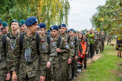 Uczestnicy marszu szlakiem Korpusu Ochrony Pogranicza. Uczestnicy marszu szlakiem Korpusu Ochrony Pogranicza