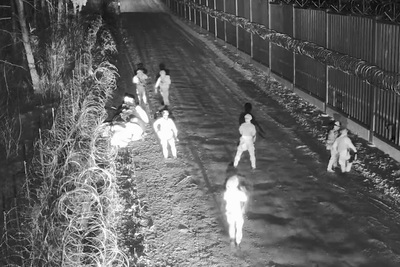 Nielegalni migranci na granicy polsko-białoruskiej. Nielegalni migranci na granicy polsko-białoruskiej.