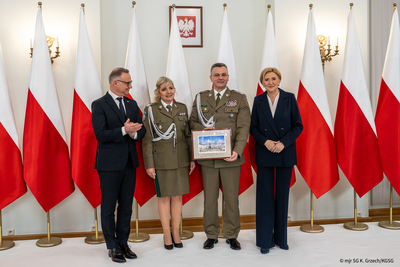 Podziękowania dla Straży Granicznej od Pary Prezydenckiej 