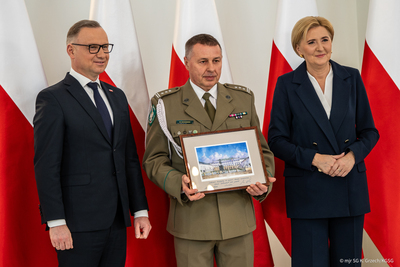 Podziękowania dla Straży Granicznej od Pary Prezydenckiej 