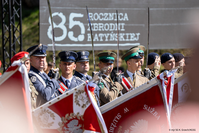 Uroczyste obchody upamiętniające 85. rocznicę Zbrodni Katyńskiej Uroczyste obchody upamiętniające 85. rocznicę Zbrodni Katyńskiej