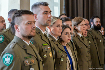 Uczestnicy wielkanocnego spotkania w Komendzie Głównej SG Uczestnicy wielkanocnego spotkania w Komendzie Głównej SG