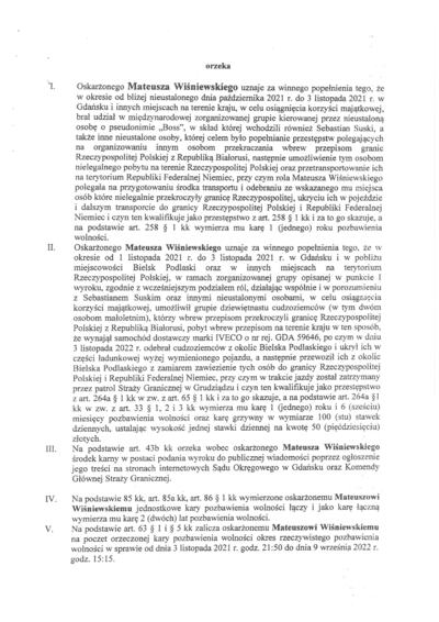 Wyrok sądowy 