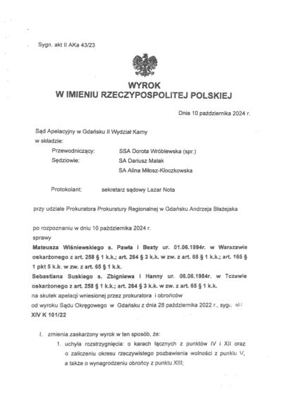Wyrok sądowy 