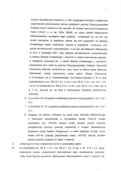 Wyrok sądowy 