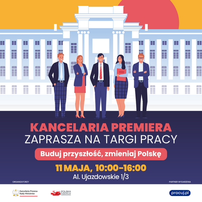 Plakat informujący o Targach Pracy. Plakat informujący o Targach Pracy.