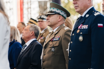 Gen. bryg. SG Tomasz Michalski podczas defilady z okazji Święta Wojska Polskiego Gen. bryg. SG Tomasz Michalski podczas defilady z okazji Święta Wojska Polskiego
