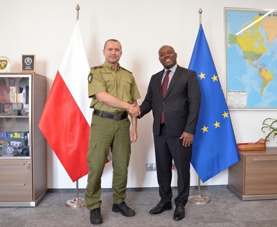 Zastępca Komendanta Głównego Straży Granicznej wraz z Ambasadorem Etiopii Zastępca Komendanta Głównego Straży Granicznej wraz z Ambasadorem Etiopii