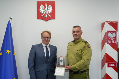 Komendant Główny Straży Granicznej i Szef Agencji Frontex podczas spotkania Komendant Główny Straży Granicznej i Szef Agencji Frontex podczas spotkania