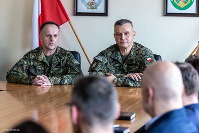 Wizyta Komendanta Głównego SG w Morskim Oddziale SG