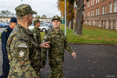 Wizyta Komendanta Głównego SG w Morskim Oddziale SG